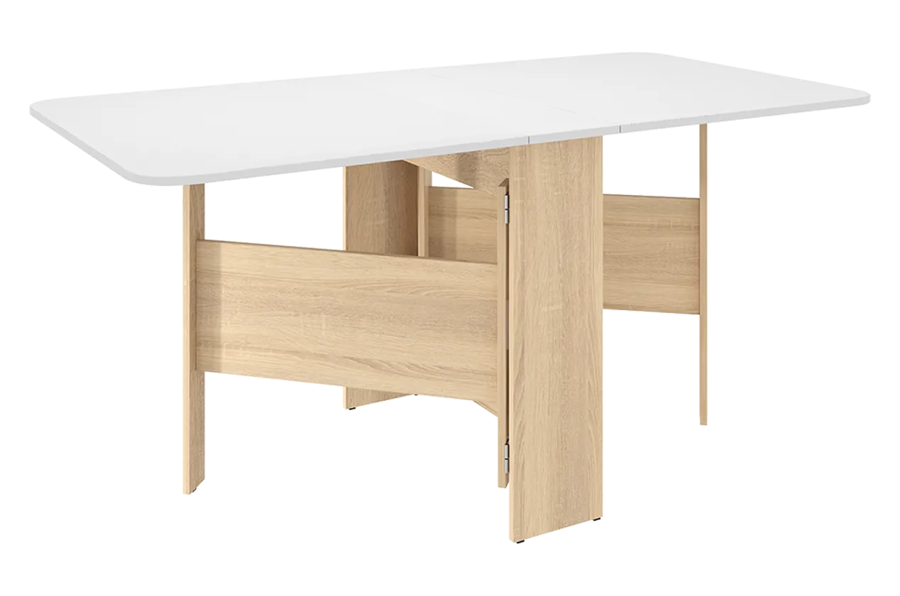Стол-книжка раскладной Мечта 2 (дуб сонома/белый) в Когалыме - kogalym.mebel-tymen.ru | фото