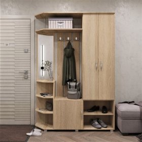 Прихожая Домино дуб сонома в Когалыме - kogalym.mebel-tymen.ru | фото