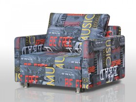 Кресло-кровать Реал 80 с подлокотниками мьюзик в Когалыме - kogalym.mebel-tymen.ru | фото