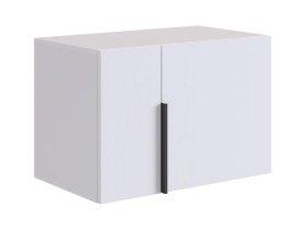 Антресоль двухдверная L600 Баско белое дерево в Когалыме - kogalym.mebel-tymen.ru | фото