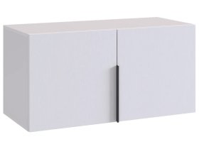 Антресоль двухдверная L800 Баско белое дерево в Когалыме - kogalym.mebel-tymen.ru | фото