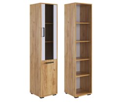 Стеллаж Лайт-2 дуб крафт золотой/белый в Когалыме - kogalym.mebel-tymen.ru | фото