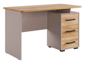 Стол компьютерный 1200 Лайт-2 кашемир/дуб крафт золотой в Когалыме - kogalym.mebel-tymen.ru | фото
