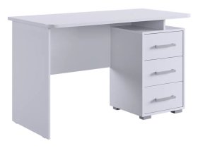 Стол компьютерный 1200 Лайт-2 белый/белый в Когалыме - kogalym.mebel-tymen.ru | фото