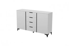 Брента Комод 4 ящика 2 двери Белый в Когалыме - kogalym.mebel-tymen.ru | фото