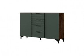 Брента Комод 4 ящика 2 двери Оливковый в Когалыме - kogalym.mebel-tymen.ru | фото