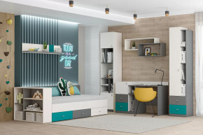 Детская Клео ОК-2, графит, миндаль, океан Диал в Когалыме - kogalym.mebel-tymen.ru | фото