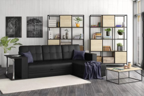 Диван АТЛАНТ угловой со столиком Марика чёрный в Когалыме - kogalym.mebel-tymen.ru | фото