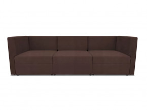 Диван модульный прямой Бергамо три секции Dream Chocolate кат. 3 в Когалыме - kogalym.mebel-tymen.ru | фото