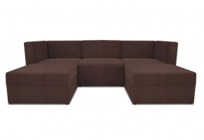 Диван модульный угловой Бергамо пять секций Dream Chocolate кат. 3 в Когалыме - kogalym.mebel-tymen.ru | фото