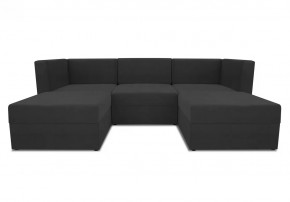 Диван модульный угловой Бергамо пять секций Dream Grafit кат. 3 в Когалыме - kogalym.mebel-tymen.ru | фото
