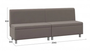 Диван прямой «Каир» ГН №3 Исп.2 Велюр Camaro 05 (мокко) в Когалыме - kogalym.mebel-tymen.ru | фото