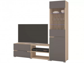 Гостиная Анталия 1 Сонома-Графит софт в Когалыме - kogalym.mebel-tymen.ru | фото