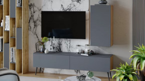 Гостиная «Порто» №3 Яблоня Беллуно, Графит софт в Когалыме - kogalym.mebel-tymen.ru | фото