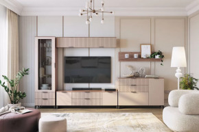 Гостиная Тоскана №3, дуб табачный/бисквит в Когалыме - kogalym.mebel-tymen.ru | фото