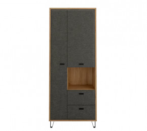 GRACE шкаф REG2D2S (Дуб наварра/Графит) в Когалыме - kogalym.mebel-tymen.ru | фото