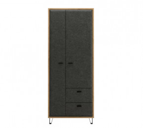 GRACE шкаф SZF2D2S (Дуб наварра/Графит) в Когалыме - kogalym.mebel-tymen.ru | фото