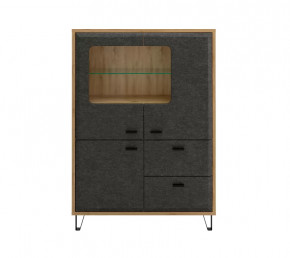 GRACE тумба KOM2W1D2S (Дуб наварра/Графит) в Когалыме - kogalym.mebel-tymen.ru | фото