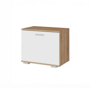 ИТАЛИЯ О-600 Обувница (ш600*г370*в500мм), дуб сонома/белый глянец (1уп) в Когалыме - kogalym.mebel-tymen.ru | фото