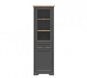 JASMIN шкаф REG1W1D1S (Графит/ Дуб артизан) в Когалыме - kogalym.mebel-tymen.ru | фото