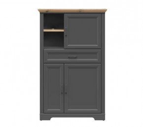 JASMIN шкаф REG3D1S (Графит/ Дуб артизан) в Когалыме - kogalym.mebel-tymen.ru | фото