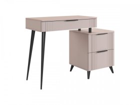 Туалетный столик (без зеркала) Катрин кашемир/фрапучино матовый в Когалыме - kogalym.mebel-tymen.ru | фото