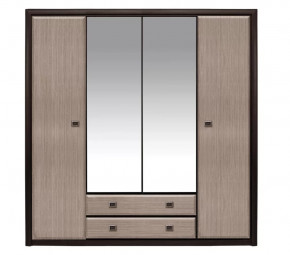 КОЕН шкаф с зеркалом SZF4D2S (Венге/Штрокс) в Когалыме - kogalym.mebel-tymen.ru | фото