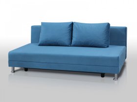 Диван Комфорт Лайт без подлокотников 2 подушки голубой в Когалыме - kogalym.mebel-tymen.ru | фото