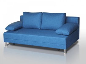 Диван Комфорт без подлокотников 4 подушки denim в Когалыме - kogalym.mebel-tymen.ru | фото