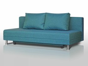 Диван Комфорт Лайт без подлокотников 2 подушки азур в Когалыме - kogalym.mebel-tymen.ru | фото