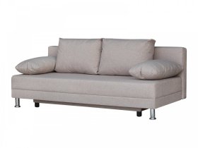 Диван Комфорт без подлокотников 4 подушки кэмел в Когалыме - kogalym.mebel-tymen.ru | фото