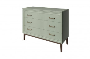 Комод 3 ящика Гориция Зелёный самшит в Когалыме - kogalym.mebel-tymen.ru | фото