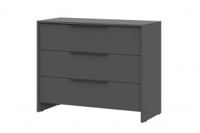Комод 3 ящика Камелия 1 Серия 2, графит в Когалыме - kogalym.mebel-tymen.ru | фото