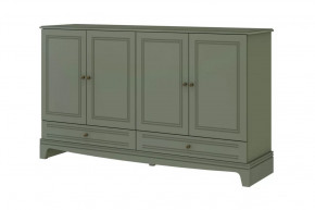 Комод 4 двери + 2 ящика Лорето Лак Зелёный самшит в Когалыме - kogalym.mebel-tymen.ru | фото