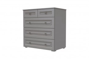 Комод 5 ящиков Олимп Серый шифер/Антрацит в Когалыме - kogalym.mebel-tymen.ru | фото