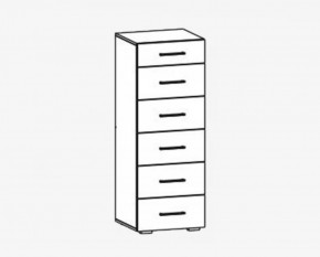 Комод 6 ящиков "Фиеста" №15 в Когалыме - kogalym.mebel-tymen.ru | фото