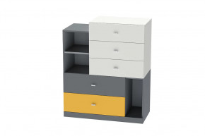 Комод Клео К-1, графит, миндаль, солнечный Диал в Когалыме - kogalym.mebel-tymen.ru | фото