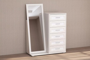 Комод Кэт-4, 6 ящиков с зеркалом Диал в Когалыме - kogalym.mebel-tymen.ru | фото