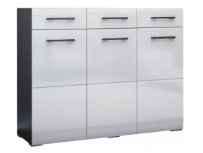 Комод Ненси Венге-Белый глянец в Когалыме - kogalym.mebel-tymen.ru | фото