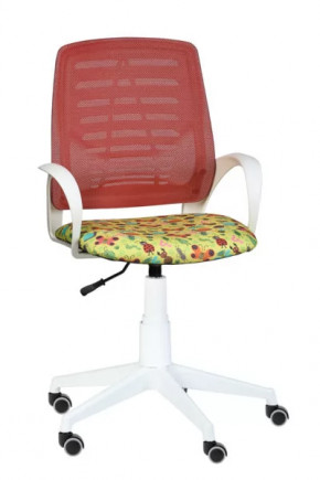 Кресло Ирис WHITE сетка /ткань Т53 (подлокот.084) белая крестовина в Когалыме - kogalym.mebel-tymen.ru | фото