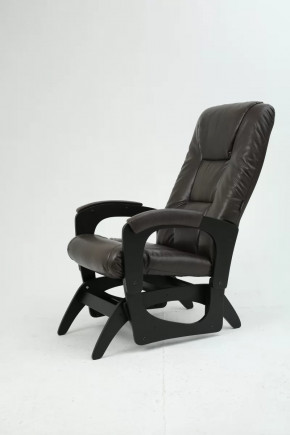 Кресло маятниковое Леон экокожа венге в Когалыме - kogalym.mebel-tymen.ru | фото