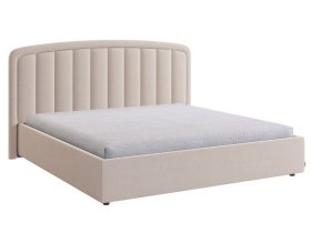 Кровать с подъемным механизмом Сиена 2 180х200 см крем (велюр) в Когалыме - kogalym.mebel-tymen.ru | фото