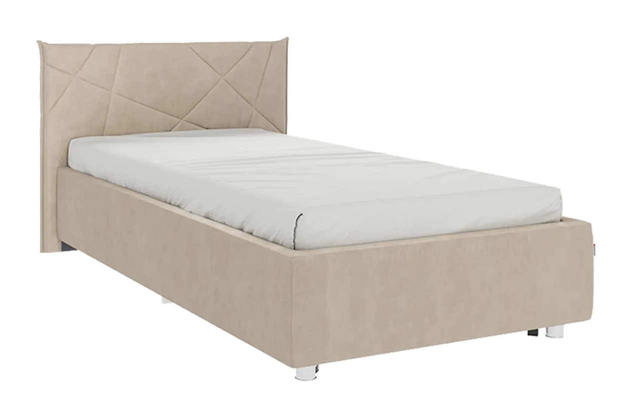 Кровать с основанием Бест 90х200 см капучино (велюр) в Когалыме - kogalym.mebel-tymen.ru | фото