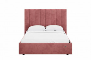 Кровать 1400 Ингрид 312 Велюр Ультра коралл в Когалыме - kogalym.mebel-tymen.ru | фото