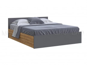 Кровать 1600 Басямиф, графит/дуб крафт в Когалыме - kogalym.mebel-tymen.ru | фото