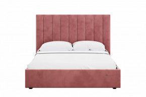 Кровать 1600 Ингрид 312 Велюр Ультра коралл в Когалыме - kogalym.mebel-tymen.ru | фото