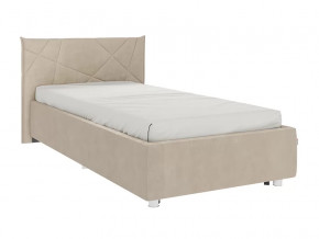 Кровать (каркас) Бест 90х200 см капучино (велюр) в Когалыме - kogalym.mebel-tymen.ru | фото