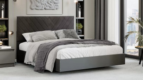 Кровать «Бетта» Тип 1 Серый графит, Велюр Серый в Когалыме - kogalym.mebel-tymen.ru | фото