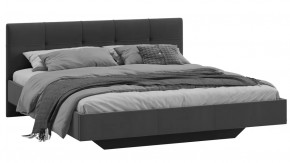 Кровать без ПМ «Элис» Тип 1 (без подъемного механизма) Исп.2 Велюр Графит в Когалыме - kogalym.mebel-tymen.ru | фото