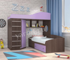 Кровать-чердак Кадет 2 с металлической лестницей Ярофф в Когалыме - kogalym.mebel-tymen.ru | фото